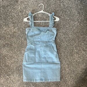 Denim Dress with Pockets